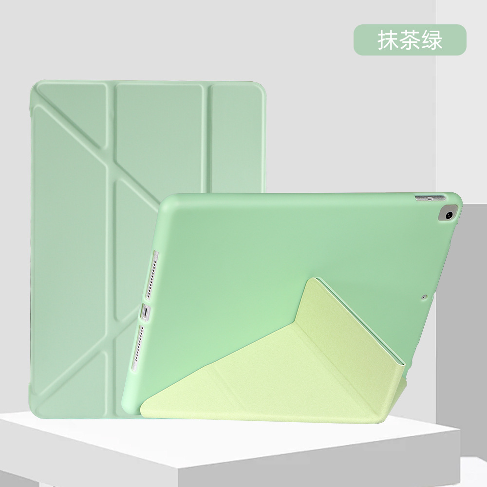 Compatible 2024 M2 Protective Case Deformable Y-fold iPad 10.2 Leather Case Air 6 New 10th Generation Pro 11 Protective Case