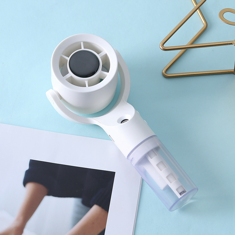 New Handheld Spray Fan Portable Mini USB Charging Outdoor Spray Humidifying Turbo Small Fan