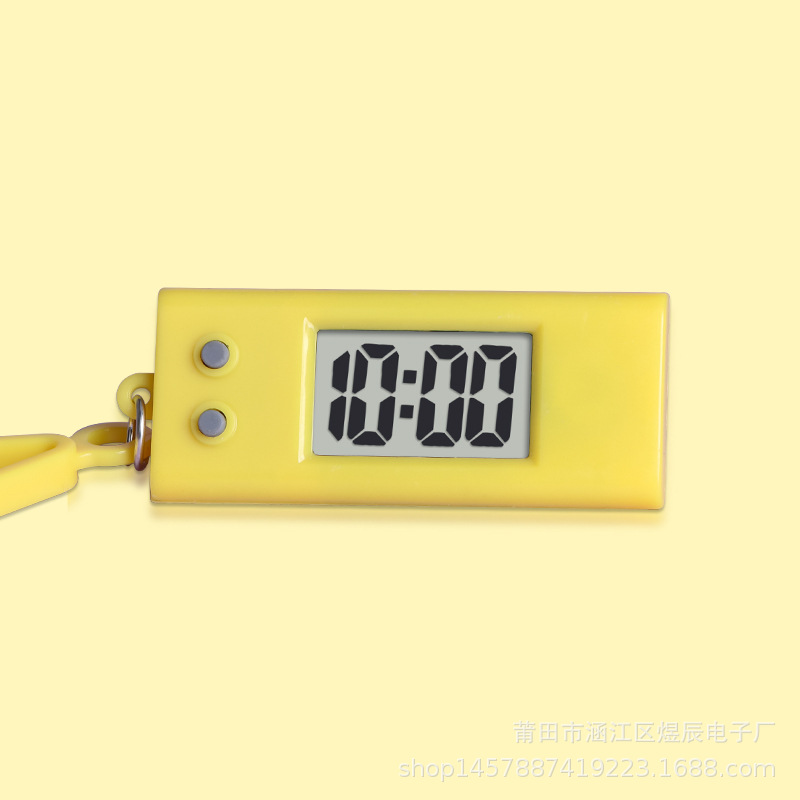 Work Study Postgraduate Entrance Exam Mini Silent Electronic Watch Portable Student Backpack Keychain Small Hanging Watch Compact Electronic Clock