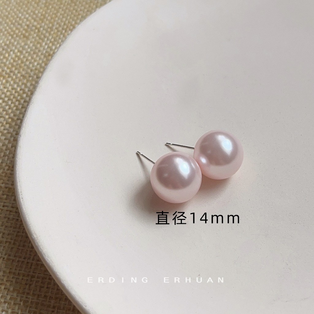 Korean-style fever pearl silver-plated needle earrings for women, earring factory