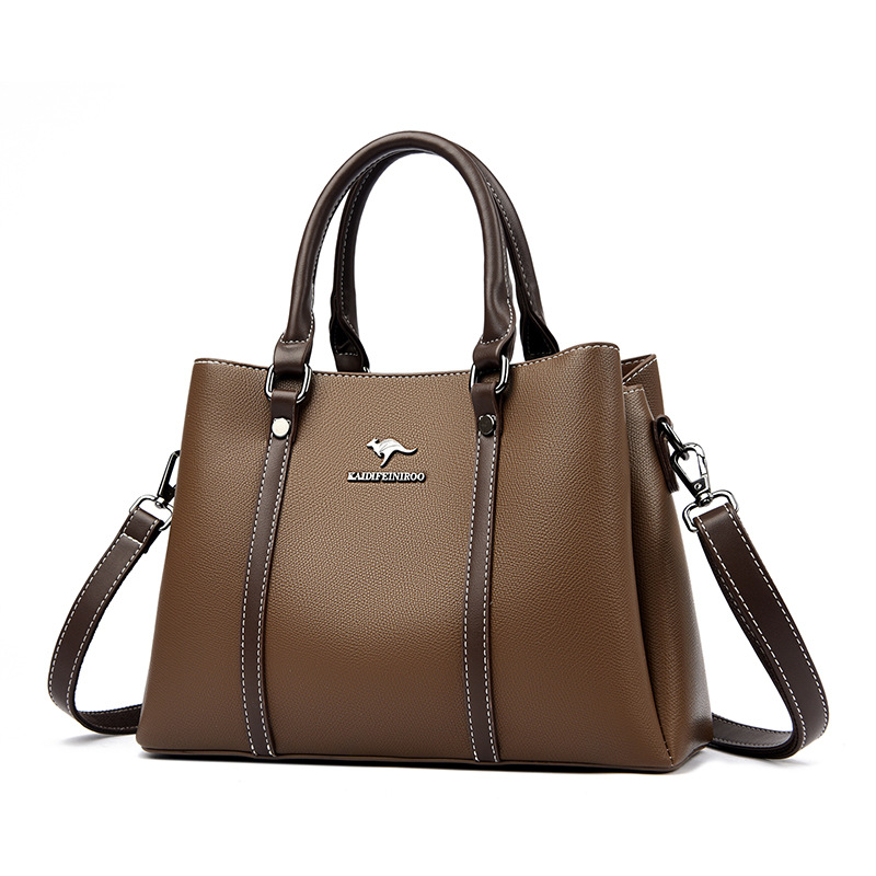2026 New Shoulder Crossbody Bag Large Capacity Color Contrast Tote Commuter Handbag Women's Handbags
