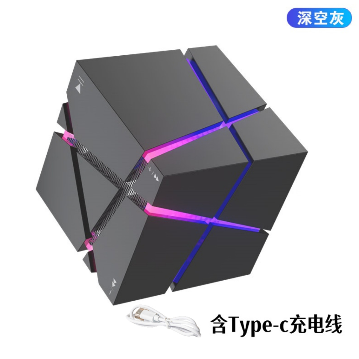 Cube Colorful Bluetooth Speaker Subwoofer Mini Portable Wireless Bluetooth Sound Original
