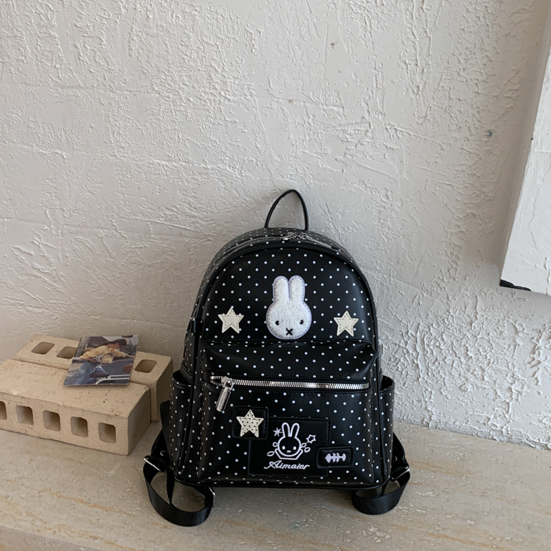 Cute Polka Dot Miffy Rabbit Backpack 2026 New Casual Commute School Bag