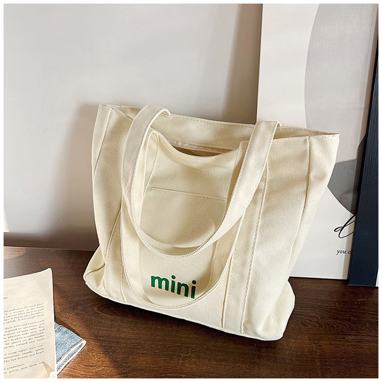 Canvas Bag Large Capacity Tote Bag 2026 New Bag Women Casual Single Shoulder Bag Commuter Handbag