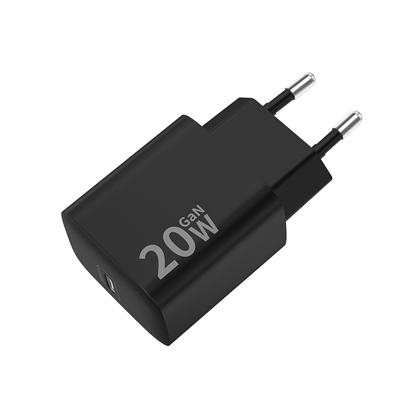 UK/EU plug GaN technology PD fast charging 20W tablet phone charger, suitable for Samsung Apple etc.