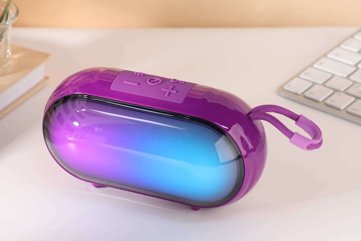 TG692 Pill-Shaped Color Light Large Battery Bluetooth Wireless Radio Speaker Rechargeable Portable Gift Speaker