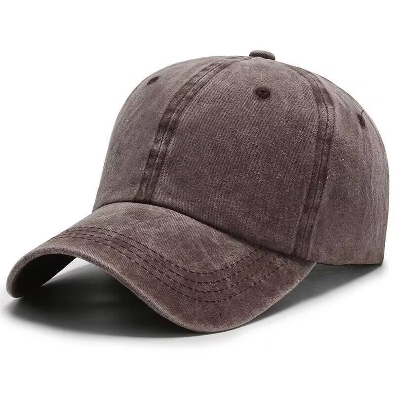 Vintage dad cap, soft-top cap, washed cotton solid color baseball cap for men and women