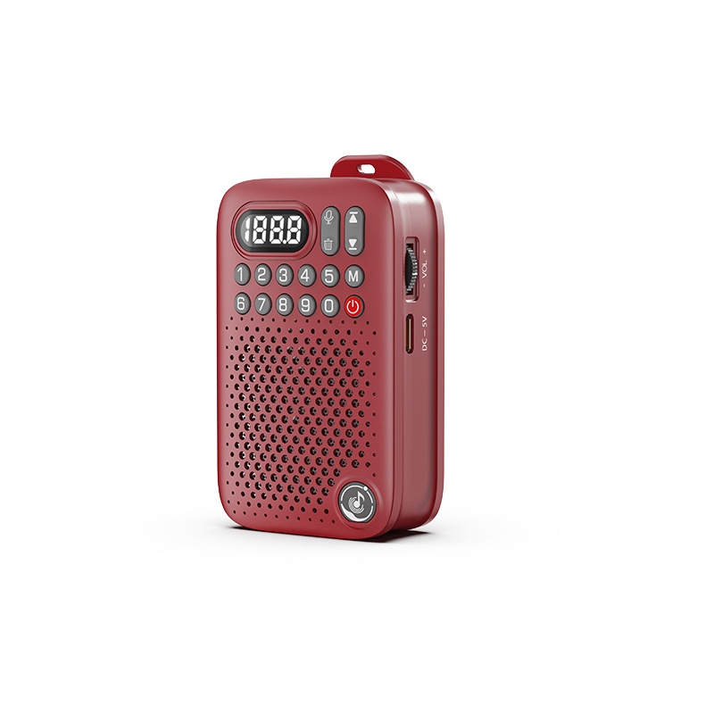 D-22 elderly radio portable player card Bluetooth speaker recording small vendor shouting machine outdoor