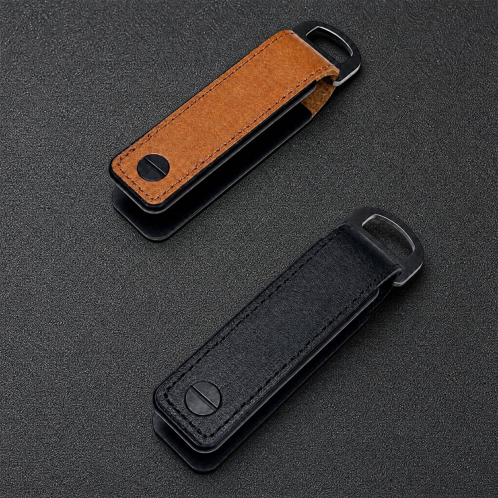 Key Organizer Waist Hanging Leather Keychain Unisex Waist Hanging Key Ring
