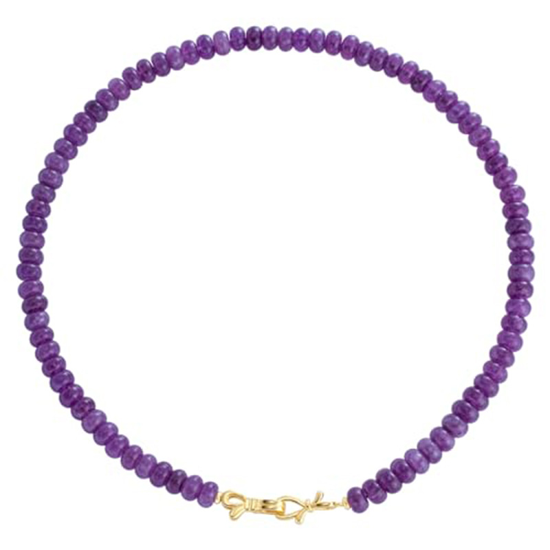 New 5*8 abacus beads multi-color natural stone bead necklace, turquoise agate unisex bracelet neck chain