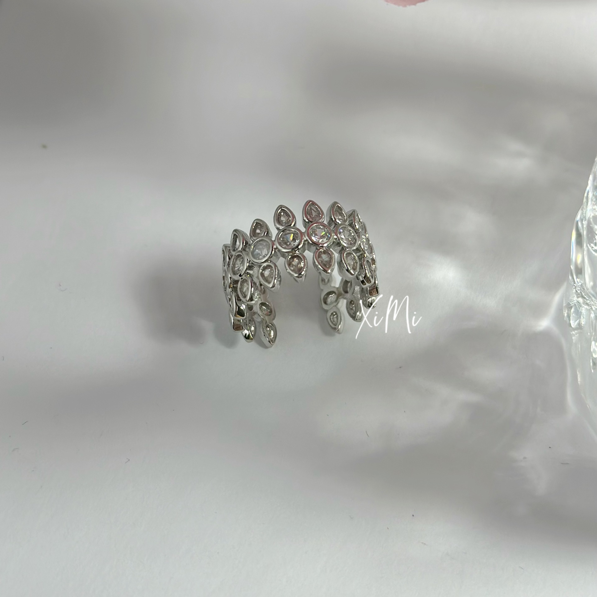 New Mesh Diamond Ring for Women Index Finger Exquisite Commute