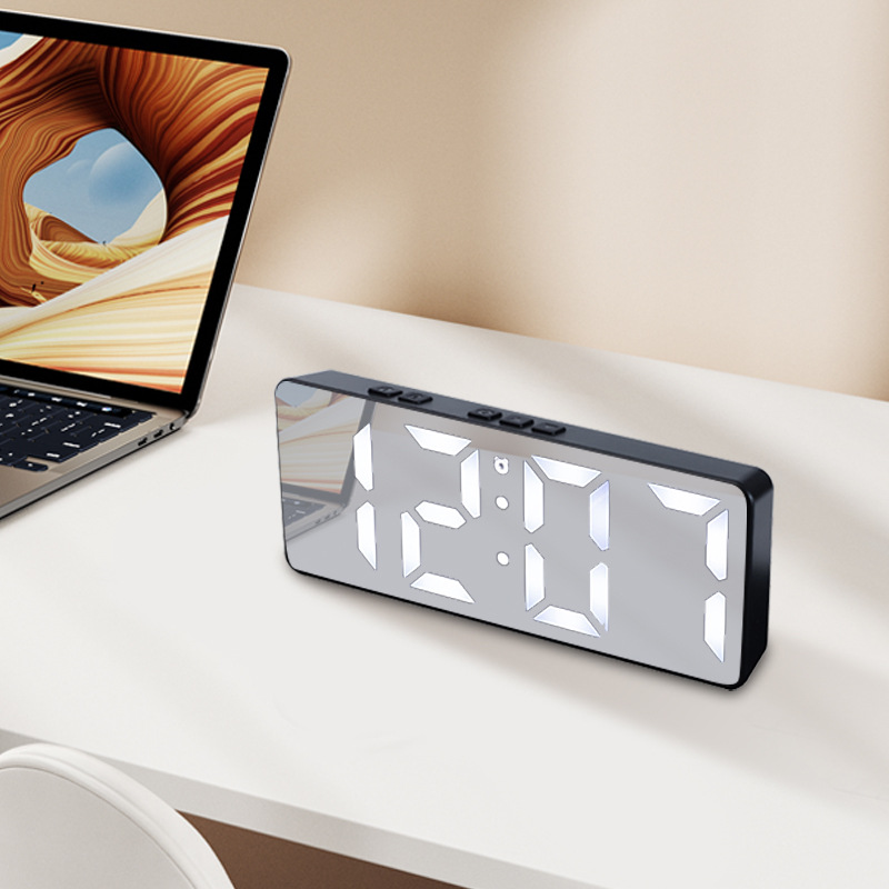 Simple LED Electronic Alarm Clock Colorful Clock Student Gift Night Light Silent Multifunctional Digital Alarm Clock