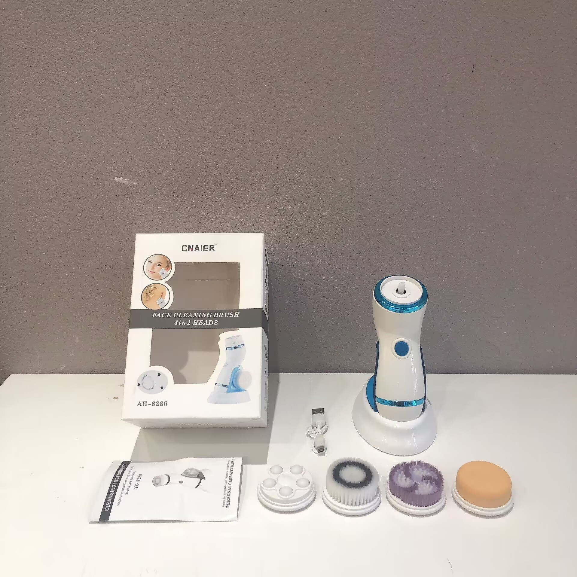 Electric Facial Cleanser Face Washing Device Multifunctional Facial Pore Cleaner Household Silicone Facial Cleanser Face Washing Device