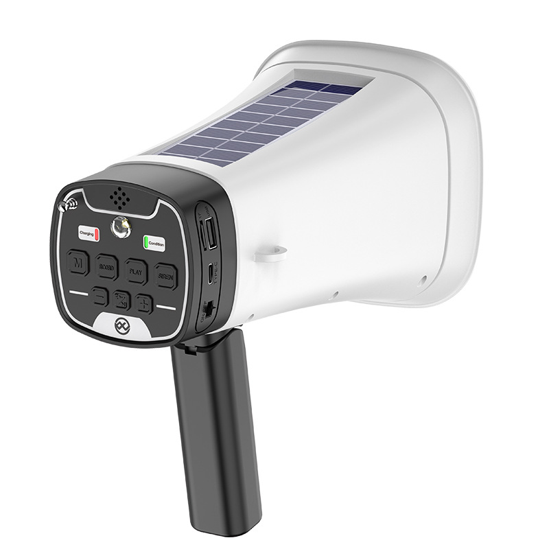 Solar Megaphone Wireless Bluetooth Outdoor Recording Horn Seller Multifunctional Handheld Amplifier