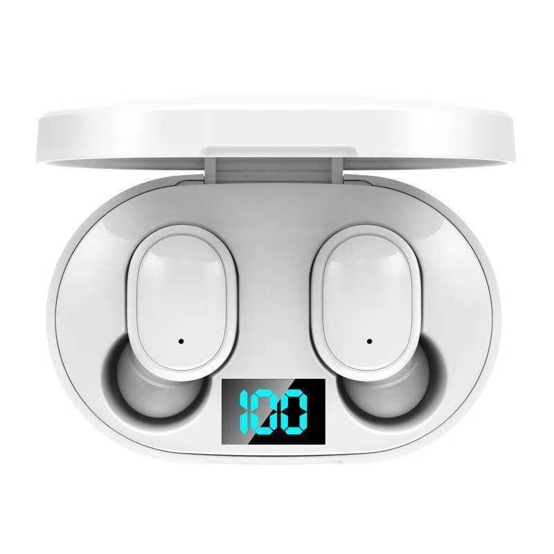 New E6S Bluetooth earphone with long battery life, digital display, in-ear noise-canceling, wireless, large capacity