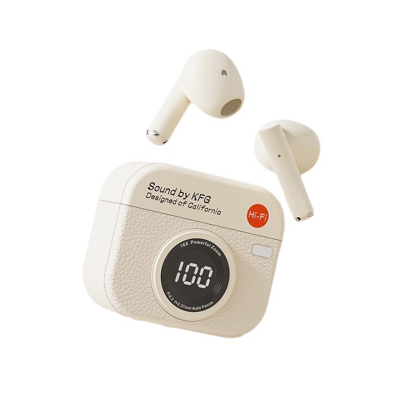 New CCD Camera Q86 Wireless Bluetooth Earbuds Noise Cancelling Semi-In-Ear Long Battery Life