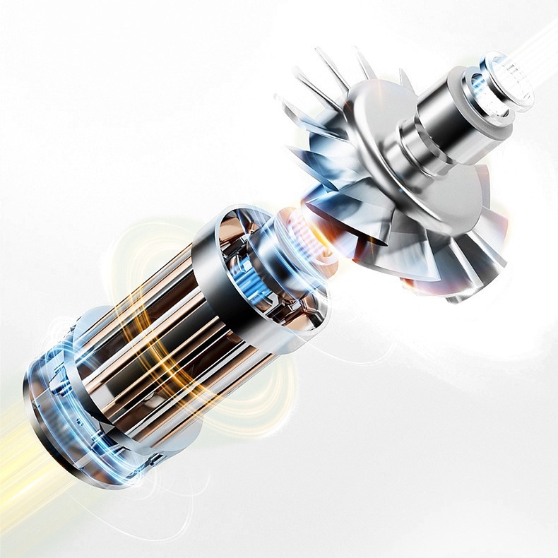 Violent Turbine Fan Mini Camping Outdoor Handheld Cooling Fan 120,000 High-Speed Vacuum Adjustable Endurance Wind