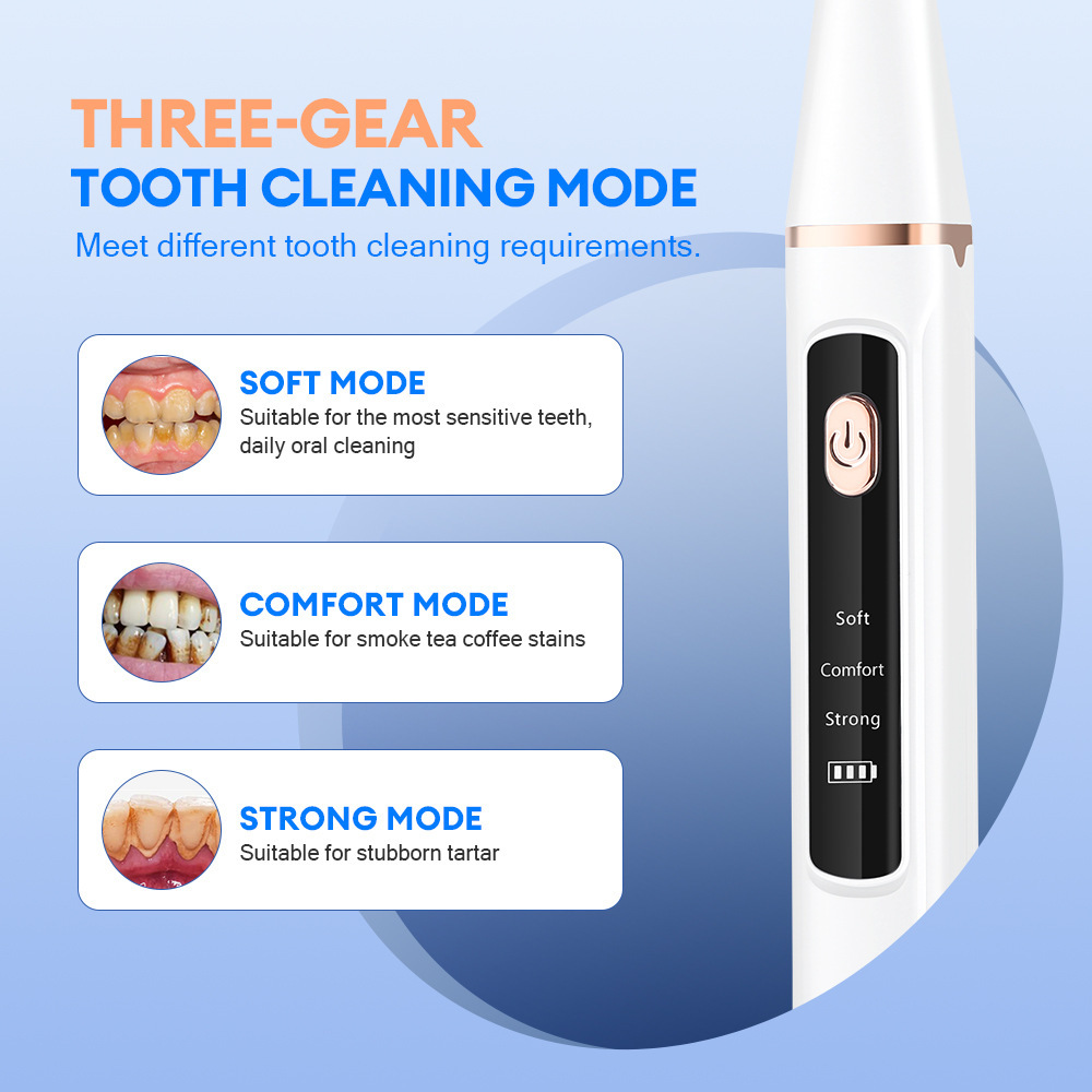 Ultrasonic visible teeth cleaning device teeth cleaning instrument household smart teeth whitening device teeth cleaning water flosser remove dental calculus