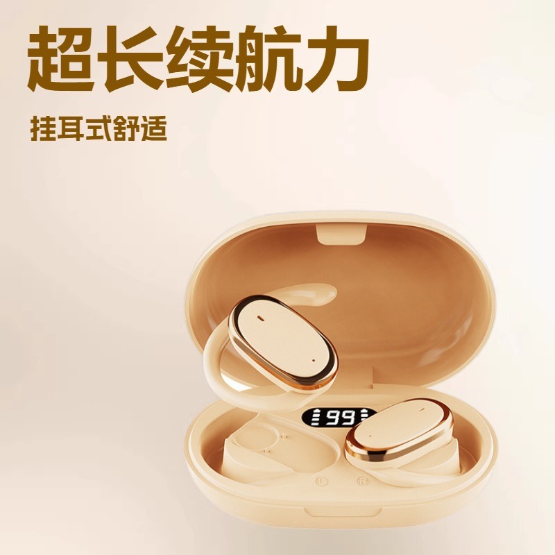 Clip-on Y29 Bluetooth Earbuds High Sound Quality Sports Wireless Earbuds Noise Cancellation Ultra Long Battery Life Digital Display y
