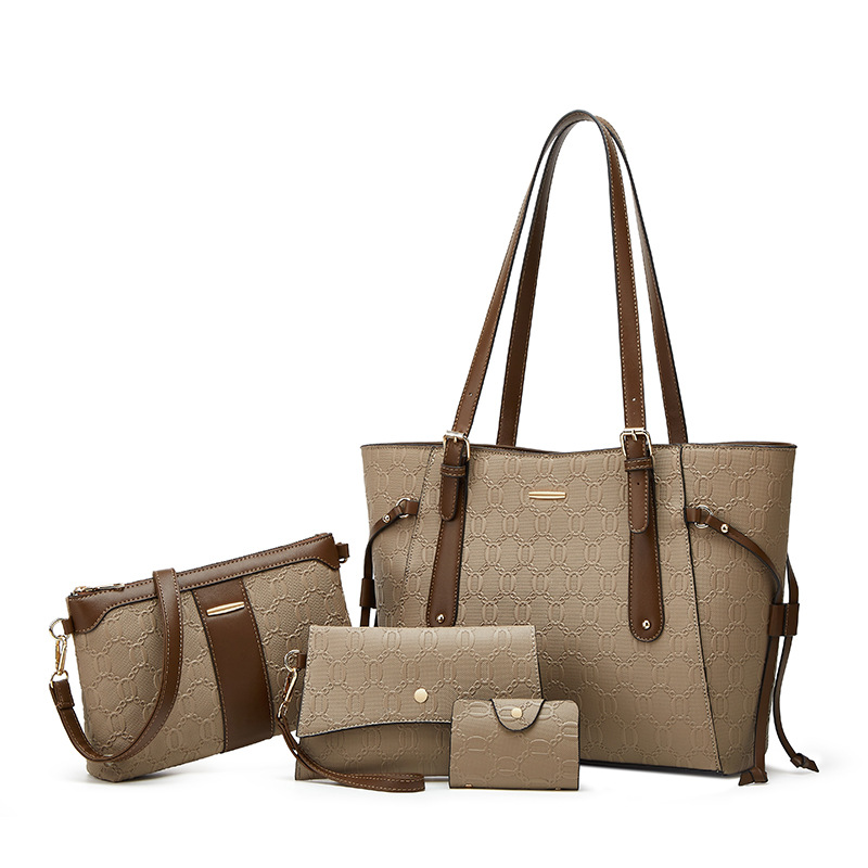2026 autumn winter four-piece set new shoulder crossbody bag large capacity tote mother-child bag four-piece set bag