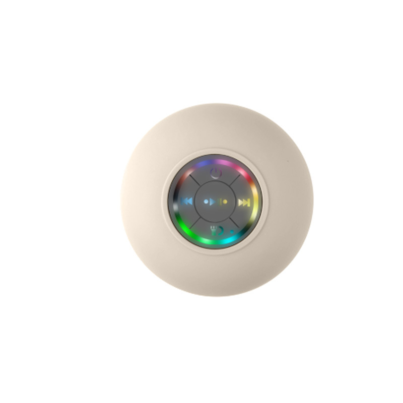 Large Suction Cup Waterproof Bluetooth Speaker LED Light Waterproof Bathroom Bluetooth Speaker Portable Bluetooth Speaker