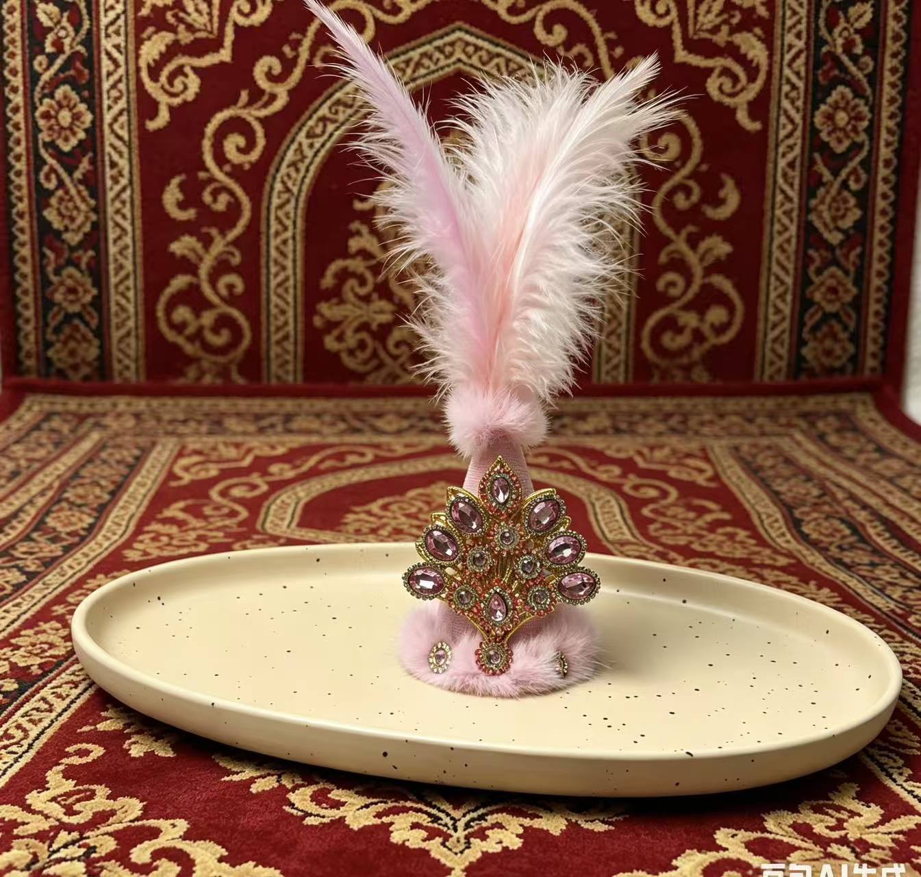Xinjiang lamb souvenir cute rhinestone ethnic hat Xinjiang lamb accessory gift pendant