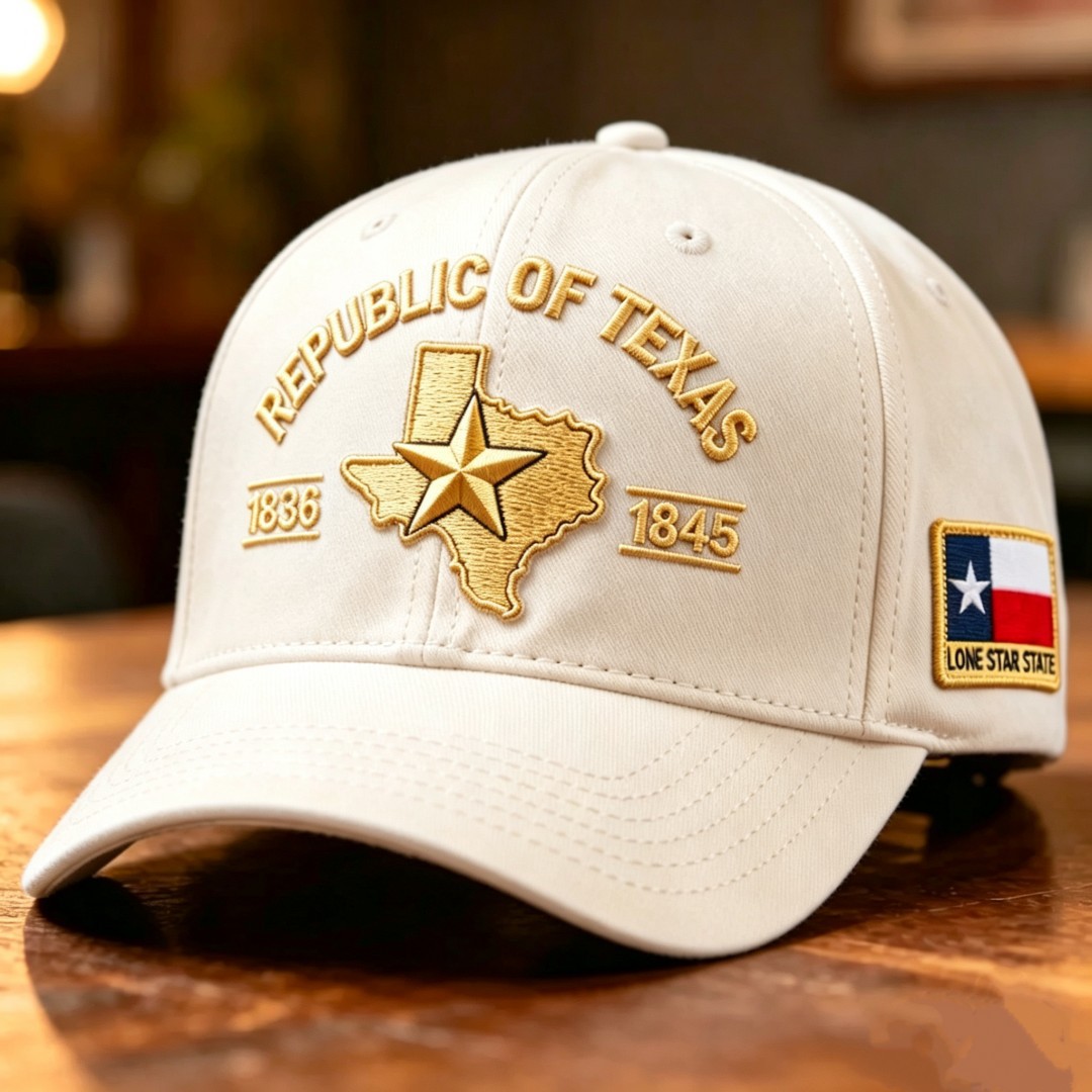 Embroidered US Texas Theme Baseball Cap US 250th Anniversary Hat