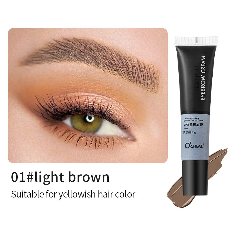Cross-Border Foreign Trade Cosmetics O'Cheal 3D Peel-Off Eyebrow Gel Waterproof Long-Lasting Color Non-Smudging Peel-Off Dye Eyebrow Gel