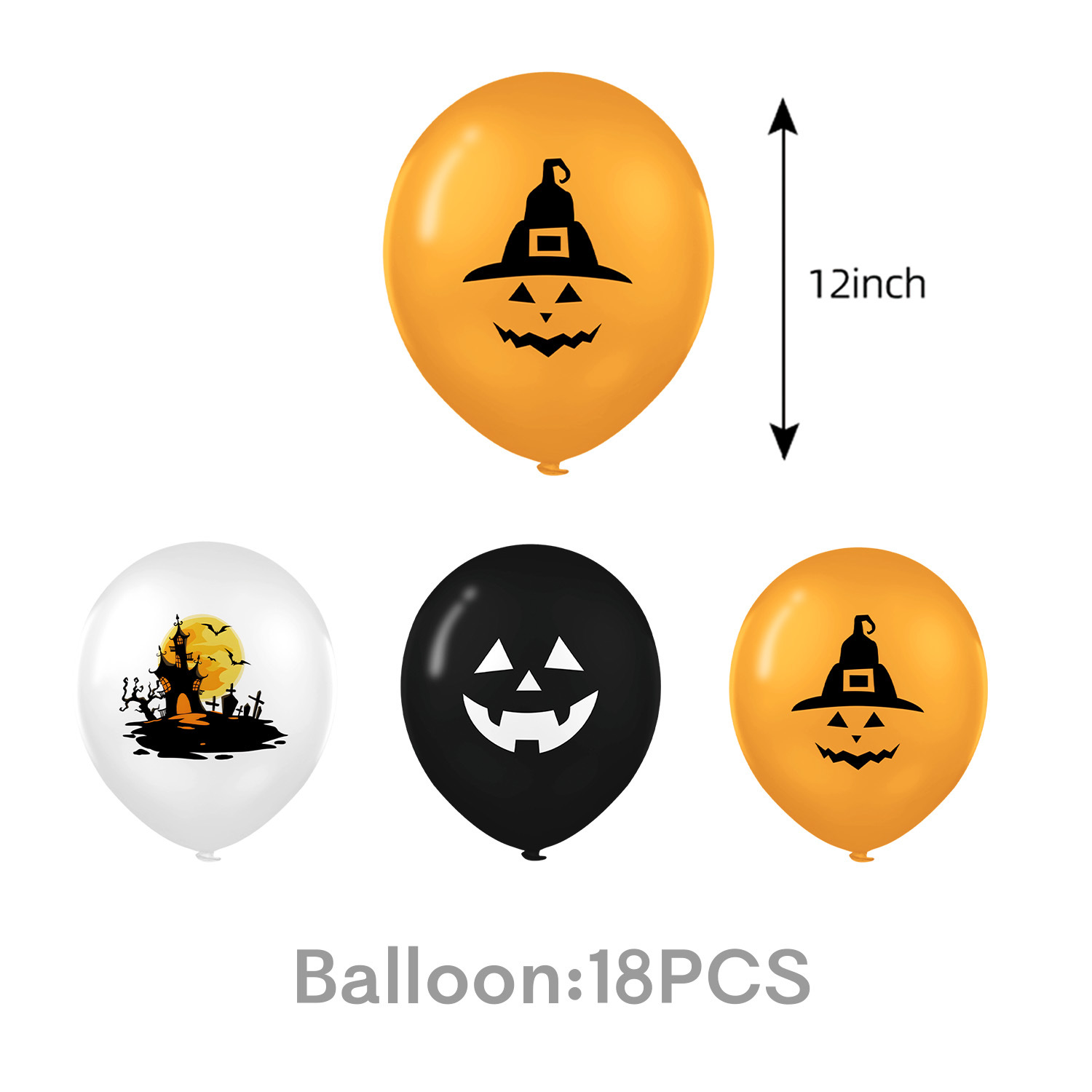 New Pumpkin Ghost Halloween Party Tableware Paper Plate Napkin Tablecloth Bunting Flag Cake Decoration