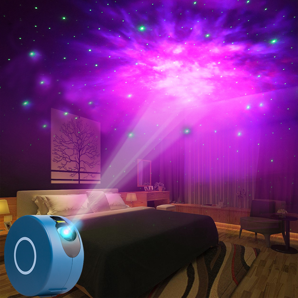 Starry Sky Projection Lamp 7-Color Night Light LED Laser Nebula Light Bedroom LED Projection Light Star Projector