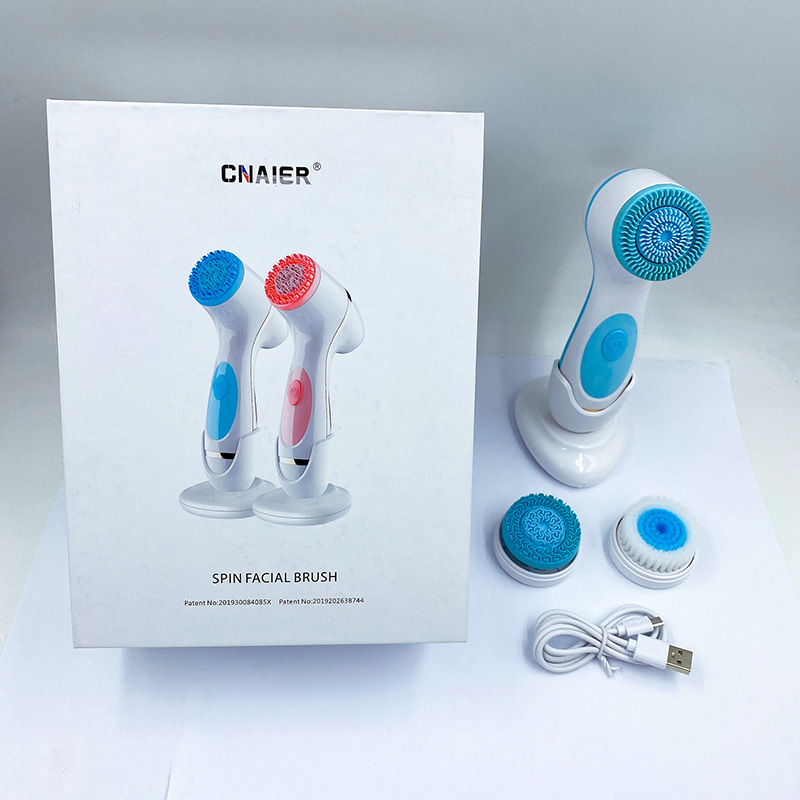 Electric Facial Cleanser Face Washing Device Multifunctional Facial Pore Cleaner Household Silicone Facial Cleanser Face Washing Device