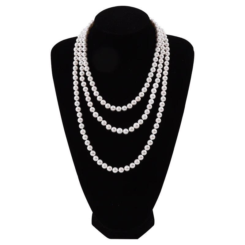 [Pearl Beauty] Matching cheongsam pearl necklace women's mother clavicle chain neck chain