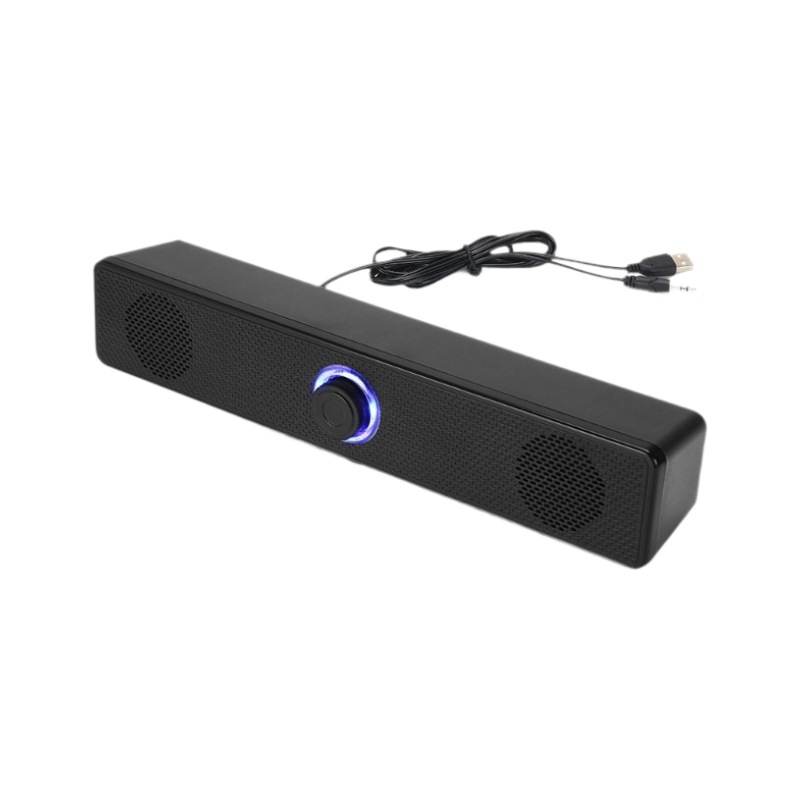 350TS long strip mobile phone Bluetooth speaker notebook computer USB knob wired small speaker soundbar bass