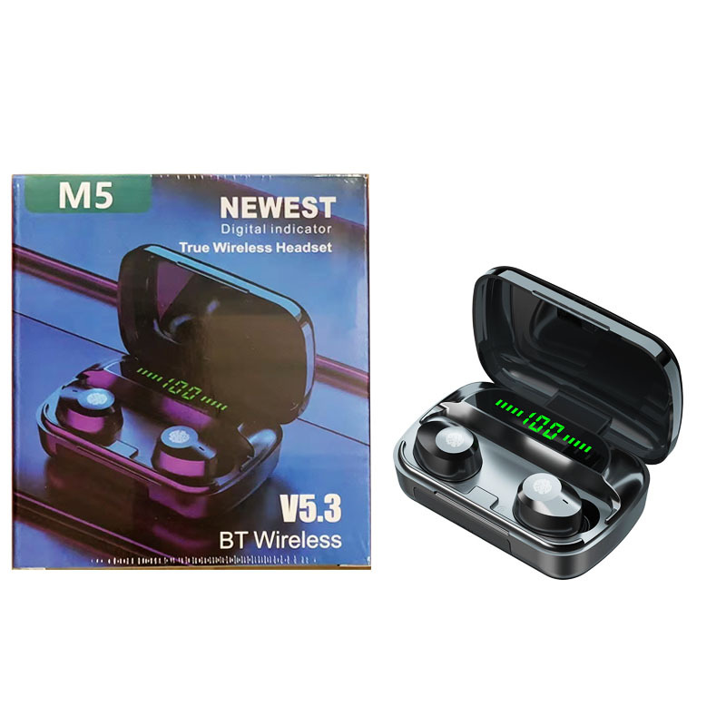 Huaqiangbei Bluetooth Headset M10 Headphone Sound Quality Digital Display M90 M25 F9-5 Wireless Headset Bluetooth