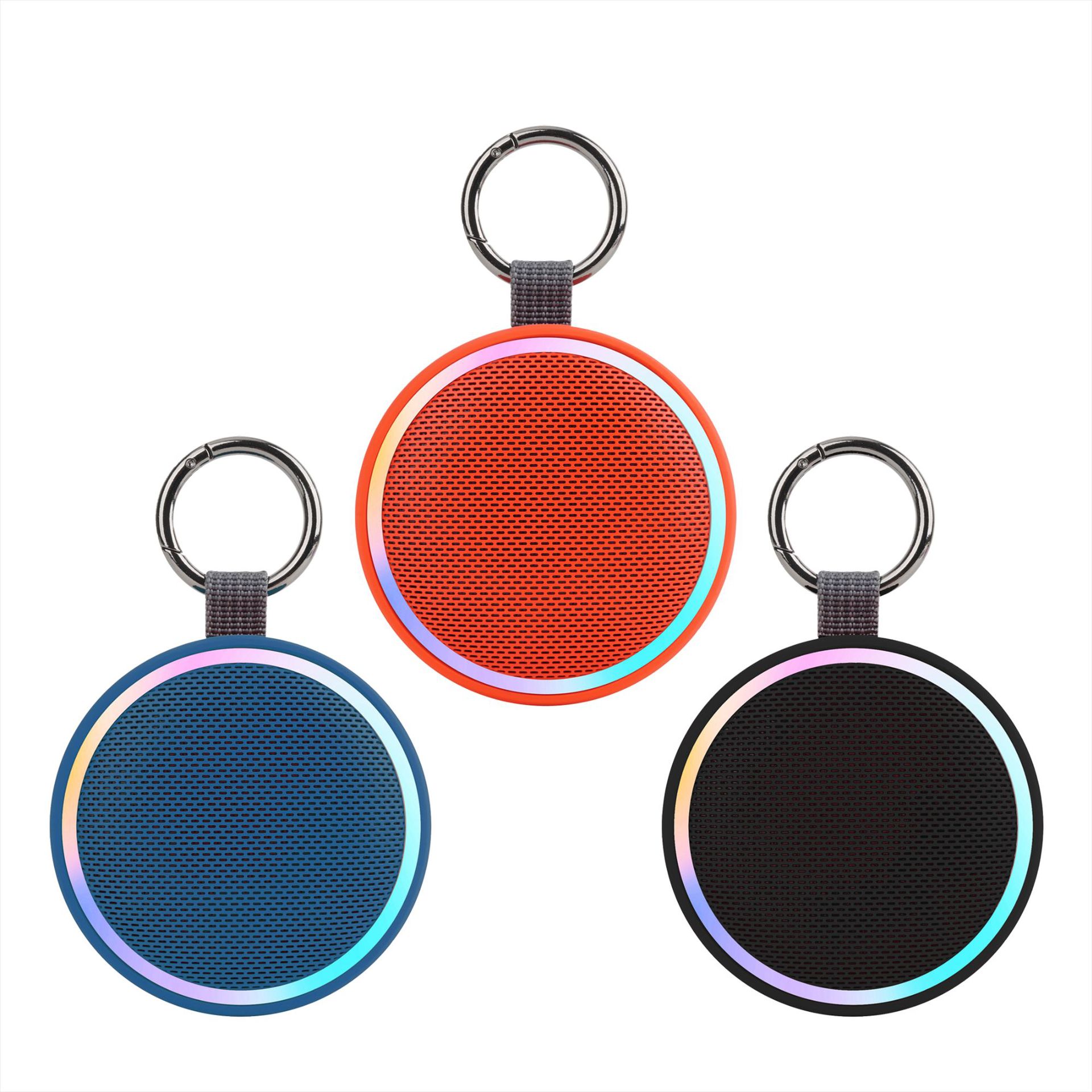 Private Mold Outdoor Waterproof Speaker Cool Light Plug-in Card Clip Portable Bluetooth Small Speaker