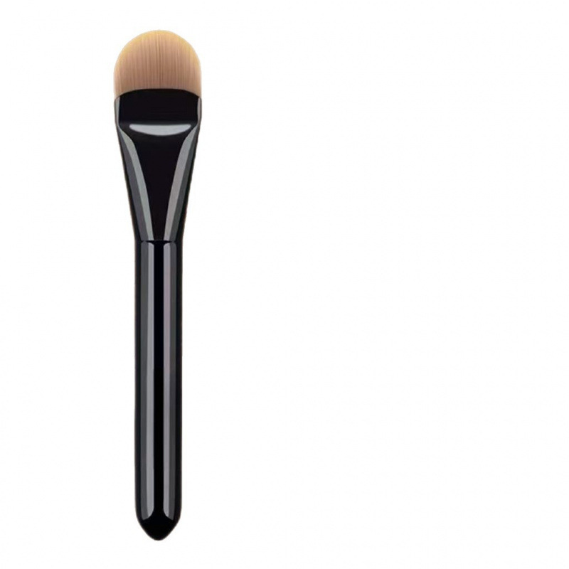 New flat round foundation brush Cangzhou makeup brush large tongue type no powder absorption mask brush foundation liquid makeup tool