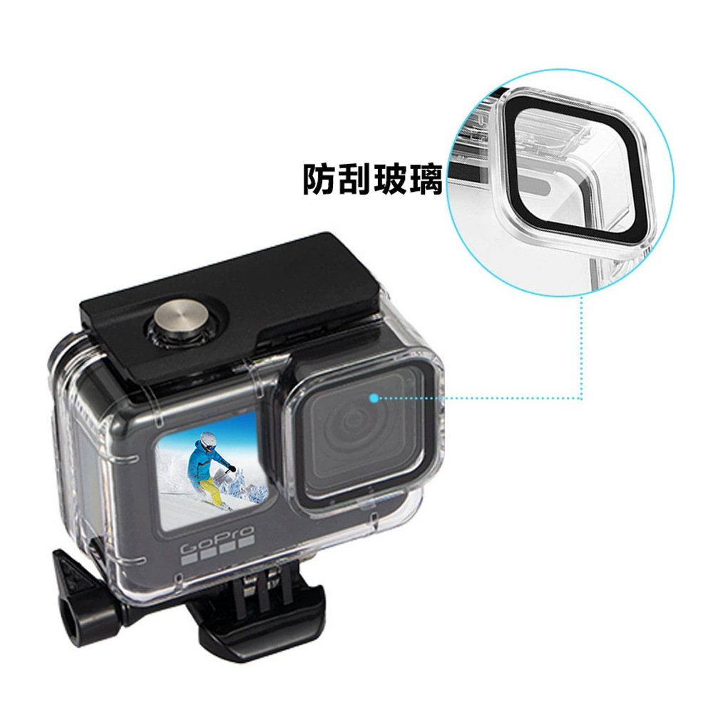 Gopro13/12/11/10/9 Waterproof Case Gopro Accessories Diving Case Protective Case Sports Camera Accessories
