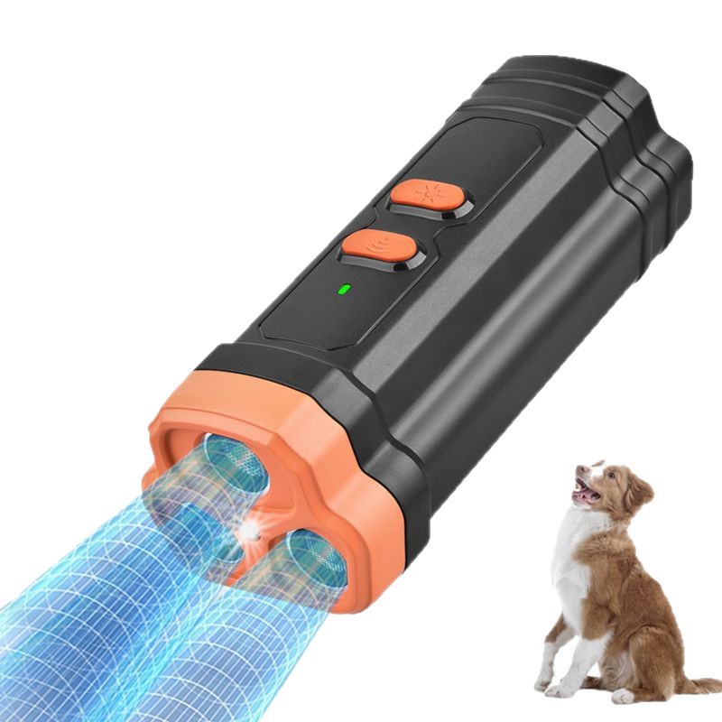 New Ultrasonic Bark Stopper Anti-Bark Charging Dog Repeller LED Light Dog Trainer Pet Dog