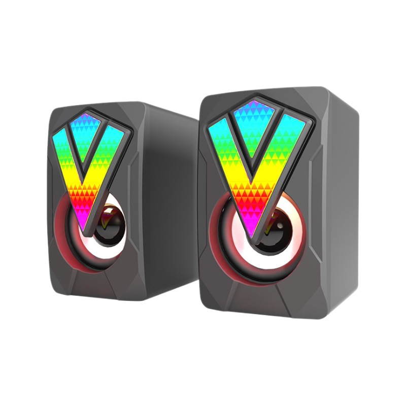 New glowing USB computer small speaker portable notebook multimedia audio mini subwoofer
