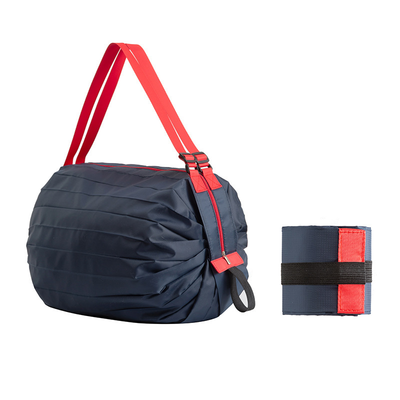 Foldable shopping bag supermarket shoulder portable large eco-friendly shopping tote bag vegetable shopping oversized storage bag