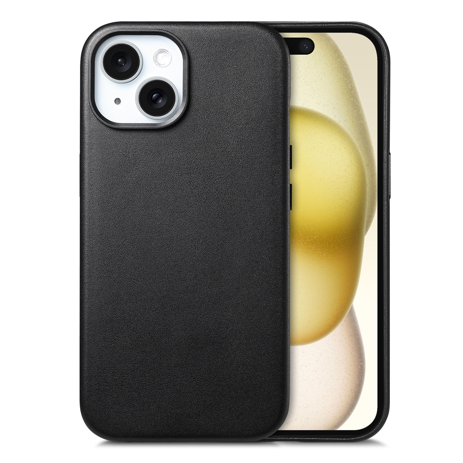 For iPhone18 official magnetic leather phone case N52 strong magnetic Apple 17pro protective case 16 case