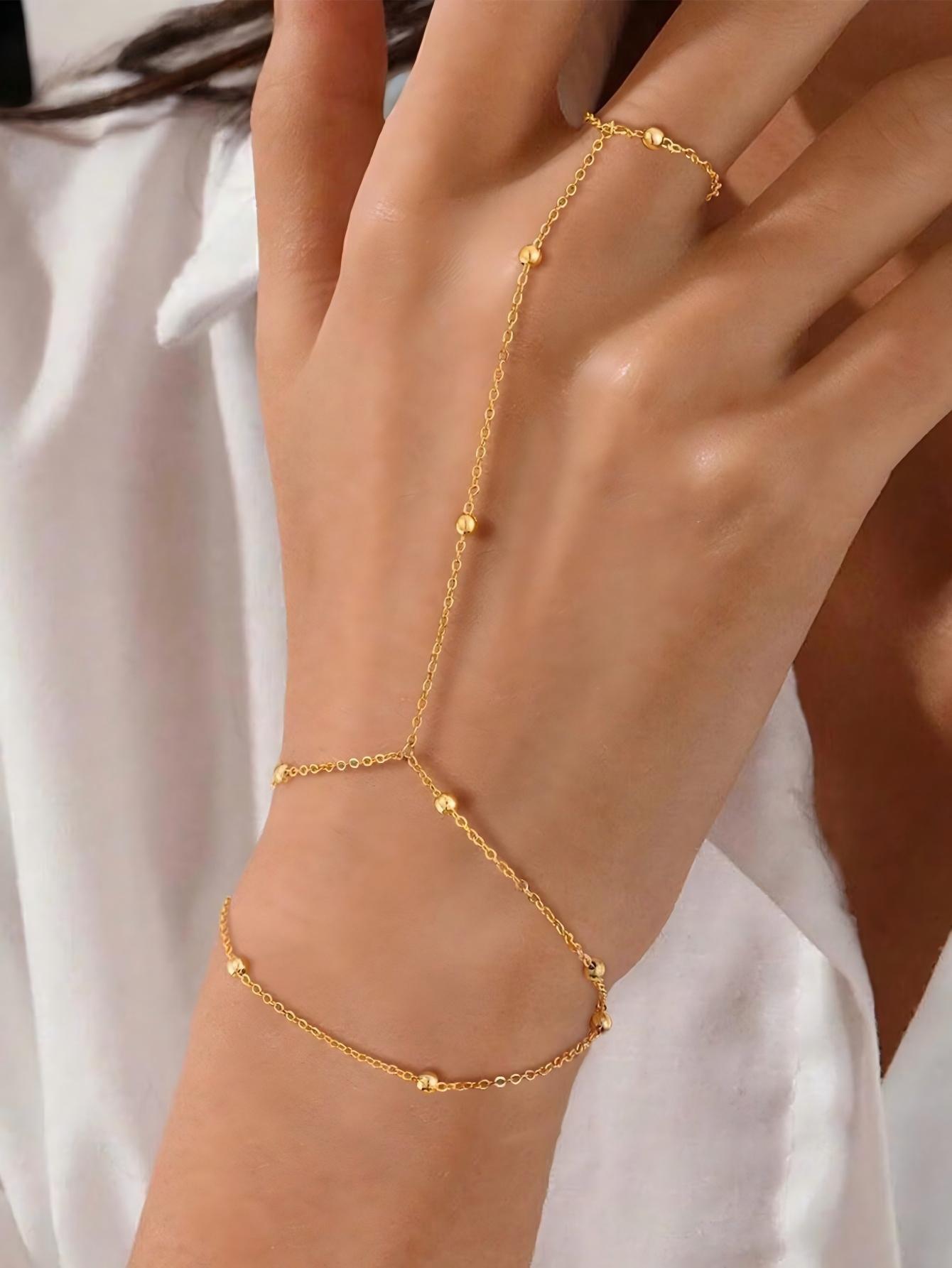 New Ring Bracelet Bracelet Y-Chain Geometric Bead Bracelet Wholesale