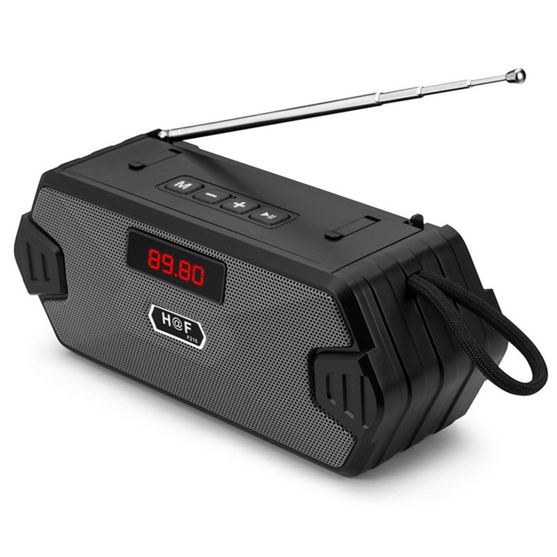 HF-F216 New Wireless Bluetooth Speaker with Phone Stand, Antenna Radio, Portable TWS Handheld Small Speaker