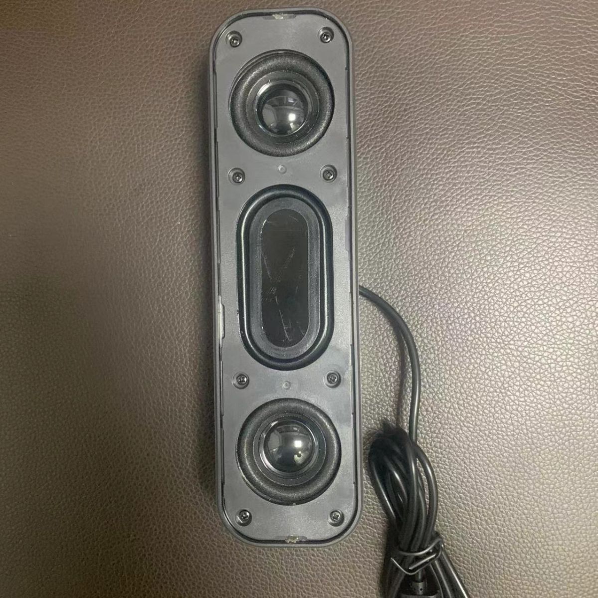 Computer USB Desktop Small Speaker, Laptop Portable Desktop Long Sound Bar Sound Card Speaker Stereo