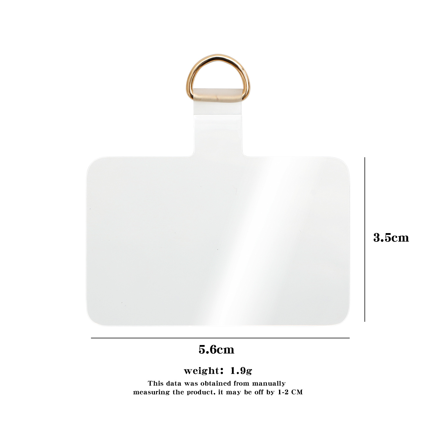 Phone Case Pad Fixing Clip TPU Ultra-thin Transparent Durable Phone Lanyard Pad Accessory