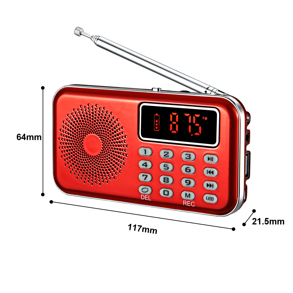 New Gift for Parents Mini Bluetooth Radio Speaker Universal Card Insert Radio Filial Piety Gift Excellent Choice
