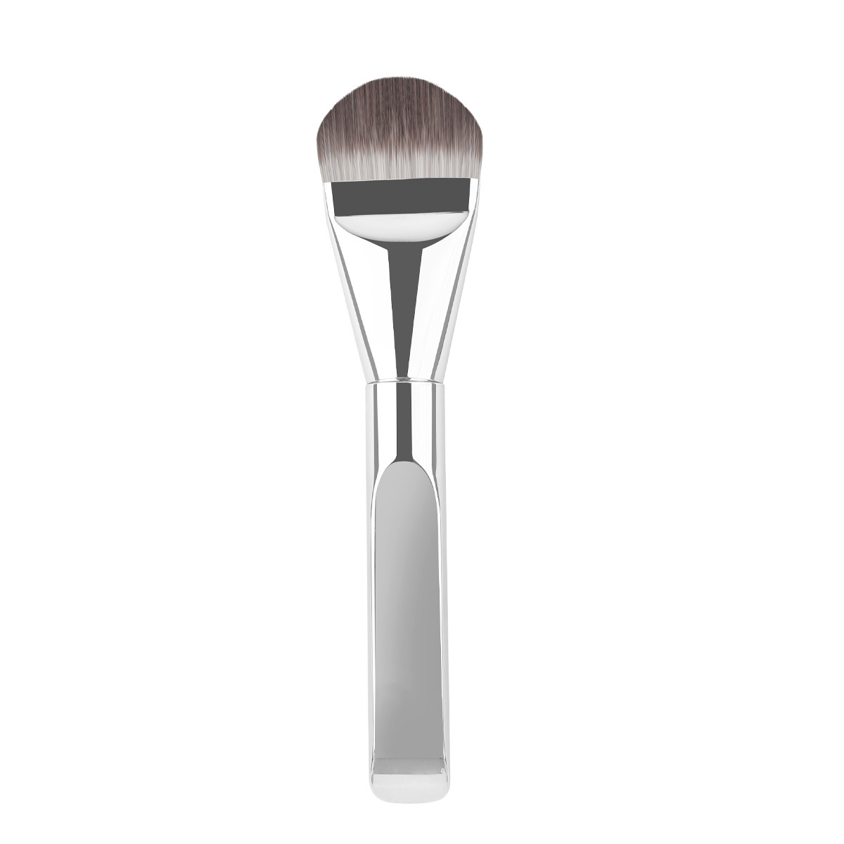 New Makeup Brush Thickened Aluminum Tube Foundation Brush Non-Absorbing Powder No Trace Base Makeup Tongue Shape Brush Face Mask Brush Cosmetic Tool