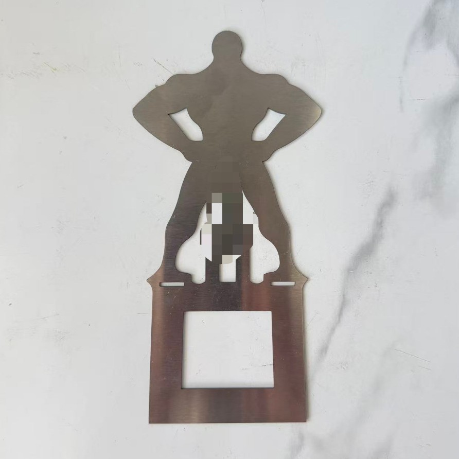 StainlessSteel BBQ SausageHolder Outdoor Human-Shaped BBQ Sausage Rack Decoration