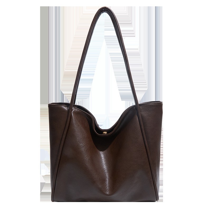 2025 Autumn Winter New Bag Niche Single Shoulder Bag Simple Tote Bag Casual Commuter Handheld Bag