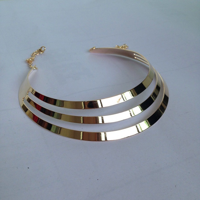 Star metal collar hollow necklace nightclub punk exaggerated women's neck chain accessory choker